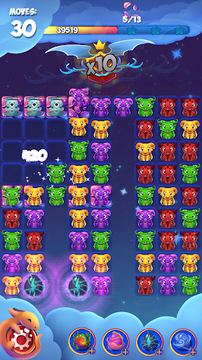 Sky Dragon Stars: Magic Match - Gameplay image of android game