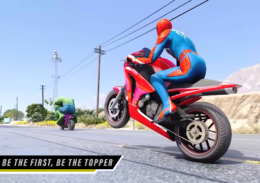 Spider Tricky Bike Stunt Race - Image screenshot of android app