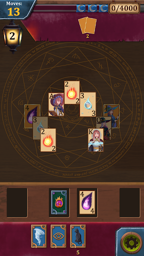 Witch Card Game Solitaire Free - Gameplay image of android game