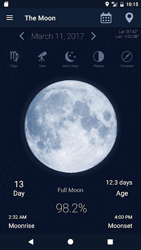 The Moon - Phases Calendar - عکس برنامه موبایلی اندروید