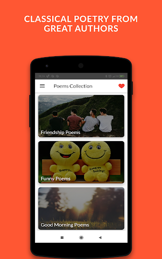 All Poems : Poetry Collections - Image screenshot of android app