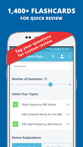 GRE Vocabulary Flashcards Prep - عکس برنامه موبایلی اندروید