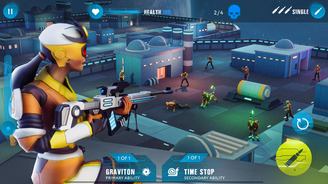 Sci-Fi Sniper Shooting Games - Gameplay image of android game