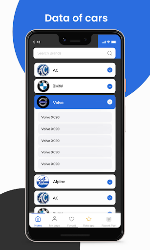 Data of car 2024- All cars - Image screenshot of android app