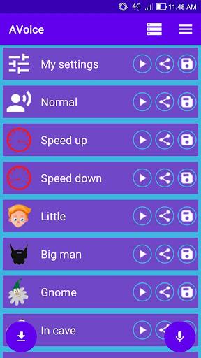 AVoice - voice change, audio e - Image screenshot of android app