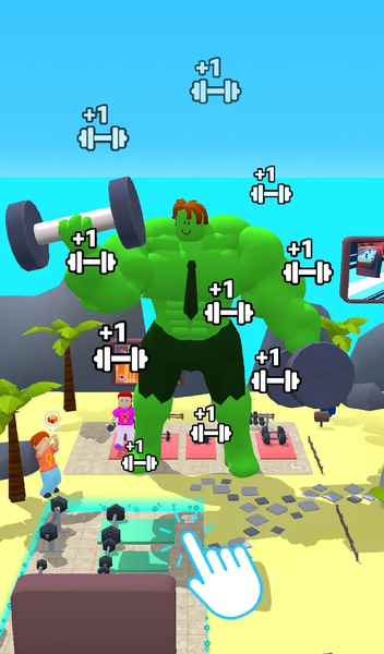 Gym Workout Clicker: Muscle Up - عکس بازی موبایلی اندروید