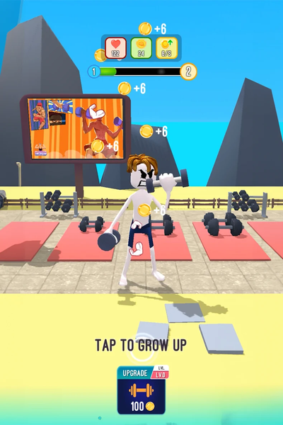 Gym Workout Clicker: Muscle Up - عکس بازی موبایلی اندروید