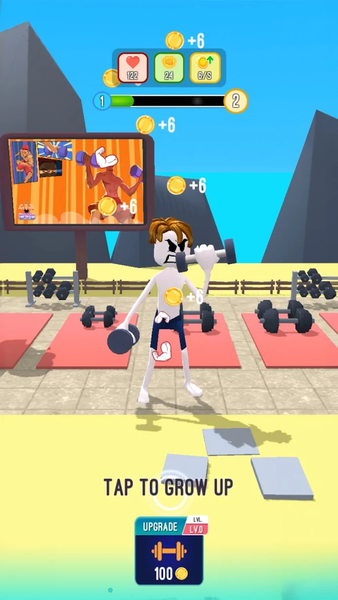 Gym Workout Clicker: Muscle Up - عکس بازی موبایلی اندروید