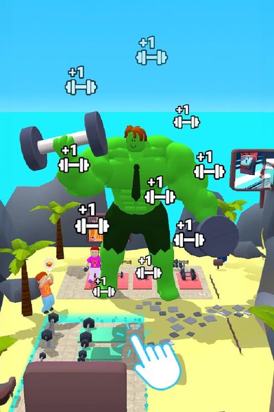 Gym Workout Clicker: Muscle Up - عکس بازی موبایلی اندروید