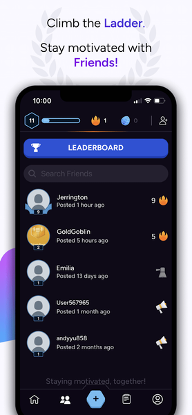 Liftoff - Ranked Gym Workouts - Image screenshot of android app