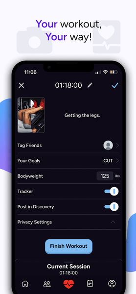 Liftoff - Ranked Gym Workouts - Image screenshot of android app