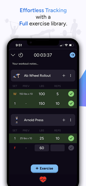 Liftoff - Ranked Gym Workouts - Image screenshot of android app