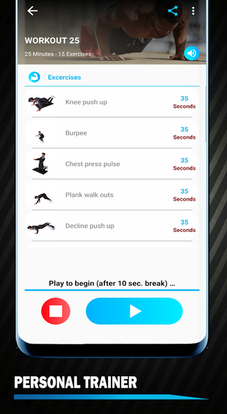 Push Ups Workout Challenge - عکس برنامه موبایلی اندروید