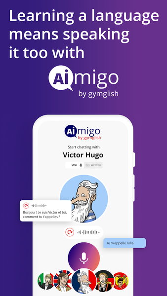 Aimigo Language Coach - Image screenshot of android app
