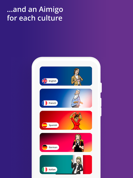 Aimigo Language Coach - Image screenshot of android app
