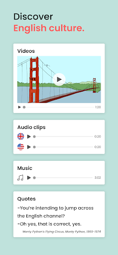 Gymglish: Learn a language - Image screenshot of android app