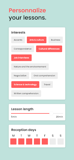 Gymglish: Learn a language - Image screenshot of android app