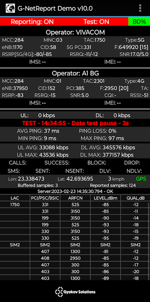 G-NetReport Demo - Image screenshot of android app