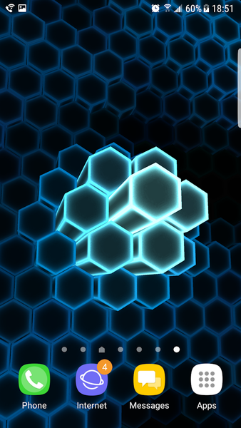 Fluid Hex 3D Live Wallpaper - Image screenshot of android app