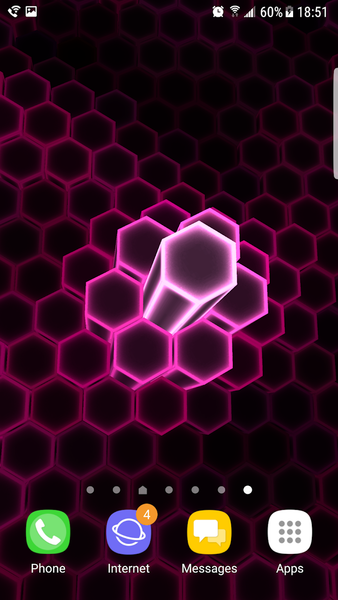 Fluid Hex 3D Live Wallpaper - Image screenshot of android app