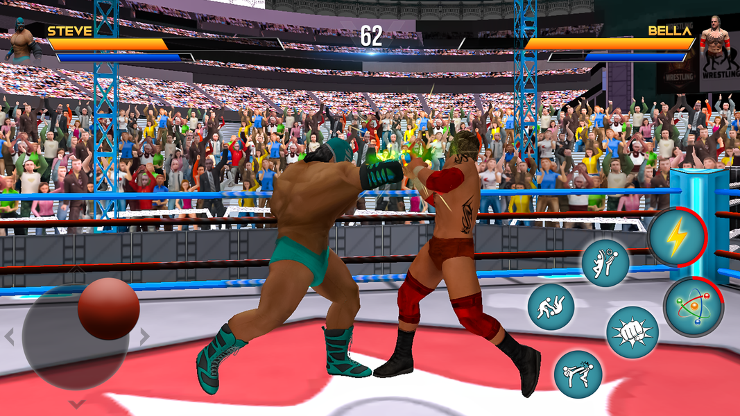 Wrestlers Fight Arena 2025 - Gameplay image of android game