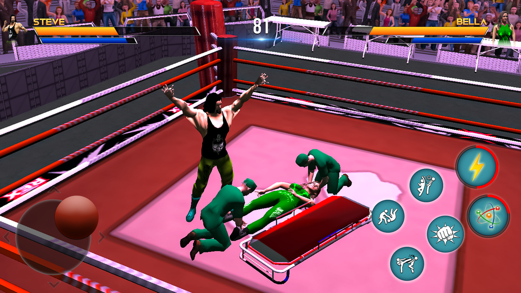 Wrestlers Fight Arena 2025 - Gameplay image of android game