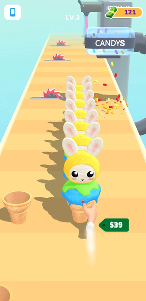 Ice Cream Stack - Gameplay image of android game