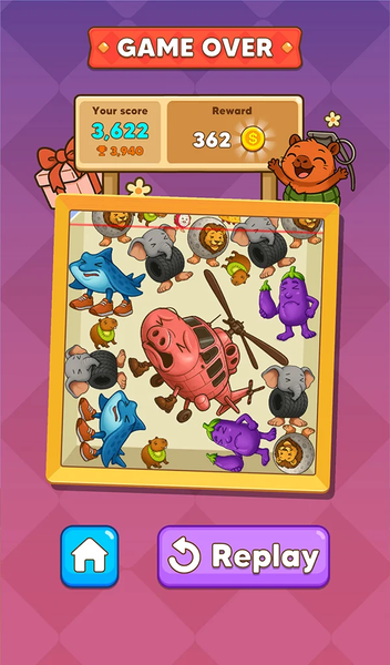 Animal Meme - Merge Puzzle - عکس بازی موبایلی اندروید