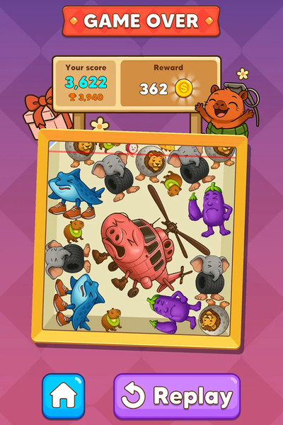 Animal Meme - Merge Puzzle - عکس بازی موبایلی اندروید