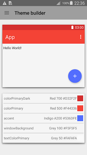 Material design color picker - Image screenshot of android app