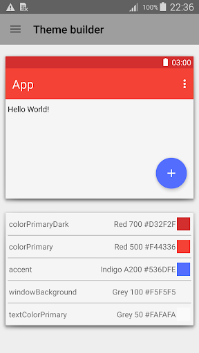 Material design color picker - عکس برنامه موبایلی اندروید