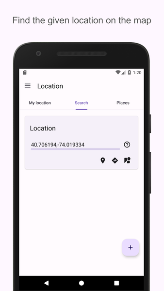 GPS Location finder - Image screenshot of android app