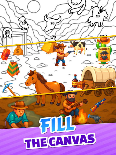 Capybara Puzzle: Sticker Merge - Gameplay image of android game