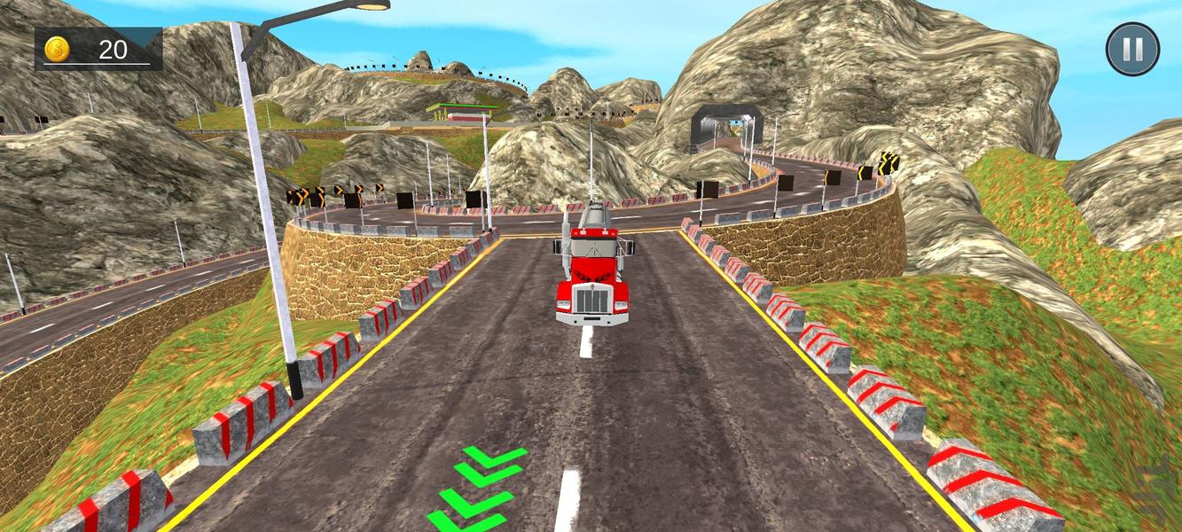 بازی تانکر سوخت : بازی ماشین سنگین - Gameplay image of android game