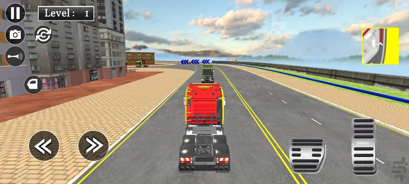 بازی ماشین تریلی : بازی جدید - Gameplay image of android game