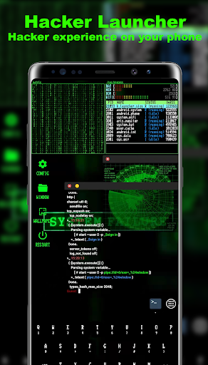 Hacker Launcher - عکس برنامه موبایلی اندروید