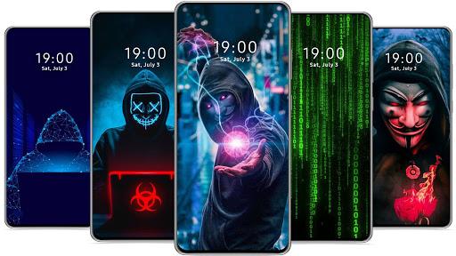 💻 Hacker Wallpaper 4K Backgrounds - Image screenshot of android app