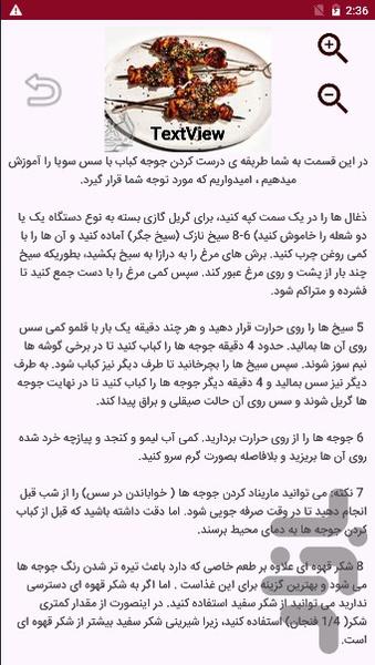 دستور پخت کباب با آشپز باشی - Image screenshot of android app