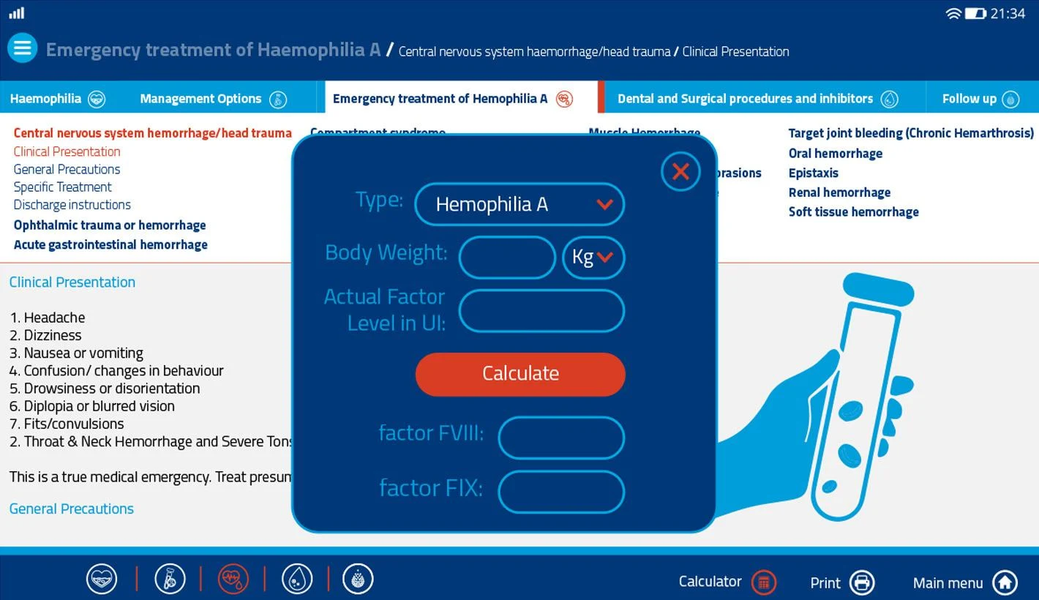 Haemophilia Transfusion - عکس برنامه موبایلی اندروید