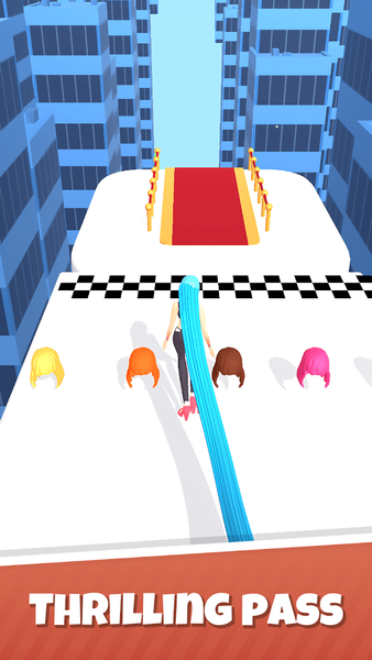 Hair Race 3D - Gameplay image of android game