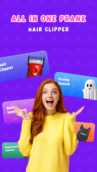 Hair Clipper Prank: Fun Sounds - عکس برنامه موبایلی اندروید