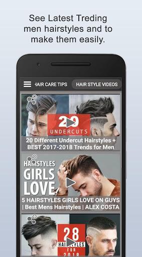 Boys Men Hairstyles, Hair cuts - Image screenshot of android app