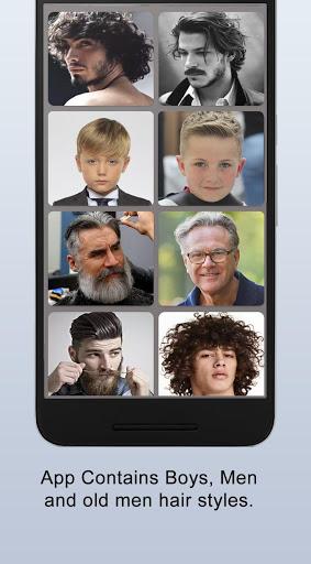 Boys Men Hairstyles, Hair cuts - Image screenshot of android app