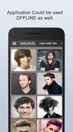 Boys Men Hairstyles, Hair cuts - Image screenshot of android app