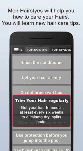 Boys Men Hairstyles, Hair cuts - Image screenshot of android app