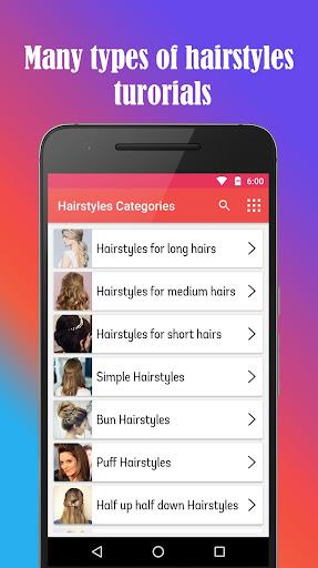 Hairstyles Video Tutorials - عکس برنامه موبایلی اندروید
