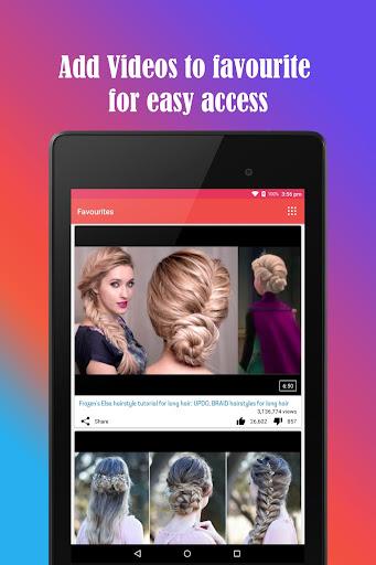Hairstyles Video Tutorials - عکس برنامه موبایلی اندروید