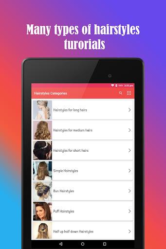 Hairstyles Video Tutorials - عکس برنامه موبایلی اندروید