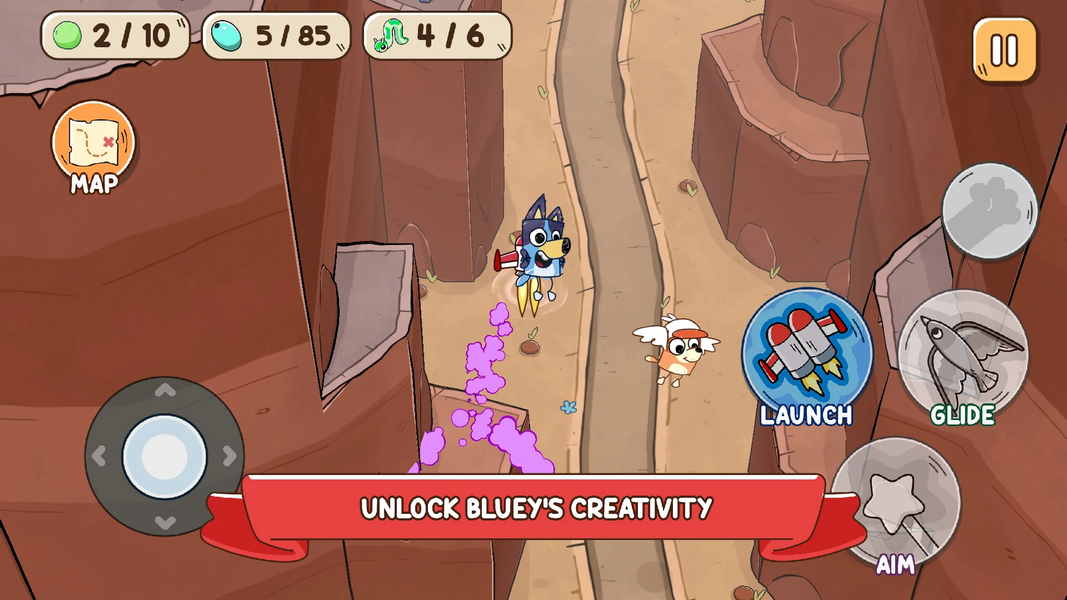 Bluey's Quest for The Gold Pen - Gameplay image of android game