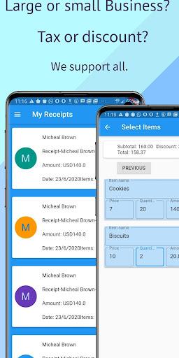 Teleprinter Receipt: Receipt G - Image screenshot of android app